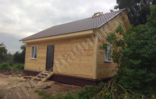 2 Брусовой дом  ОД-14,  7×8, 56 м², Московская область,  Шаховской район, деревня Починки (1)